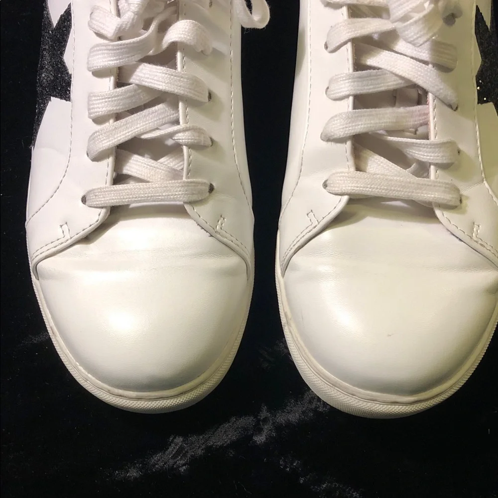Torrid White Sneakers with Black Star Detail Betsy Johnson Edition 11.5 women’s
